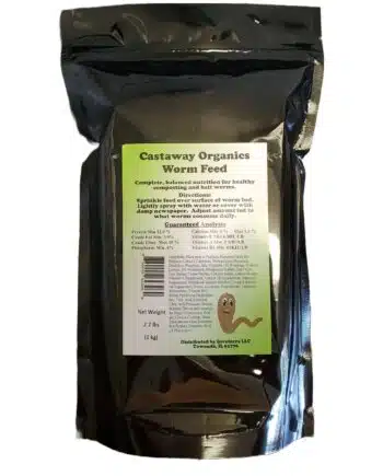 Castaway Organics Worm Food Resealable 1kg (2.2 lbs)
